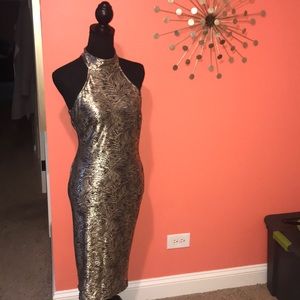 LULU’S, Gold cocktail dress